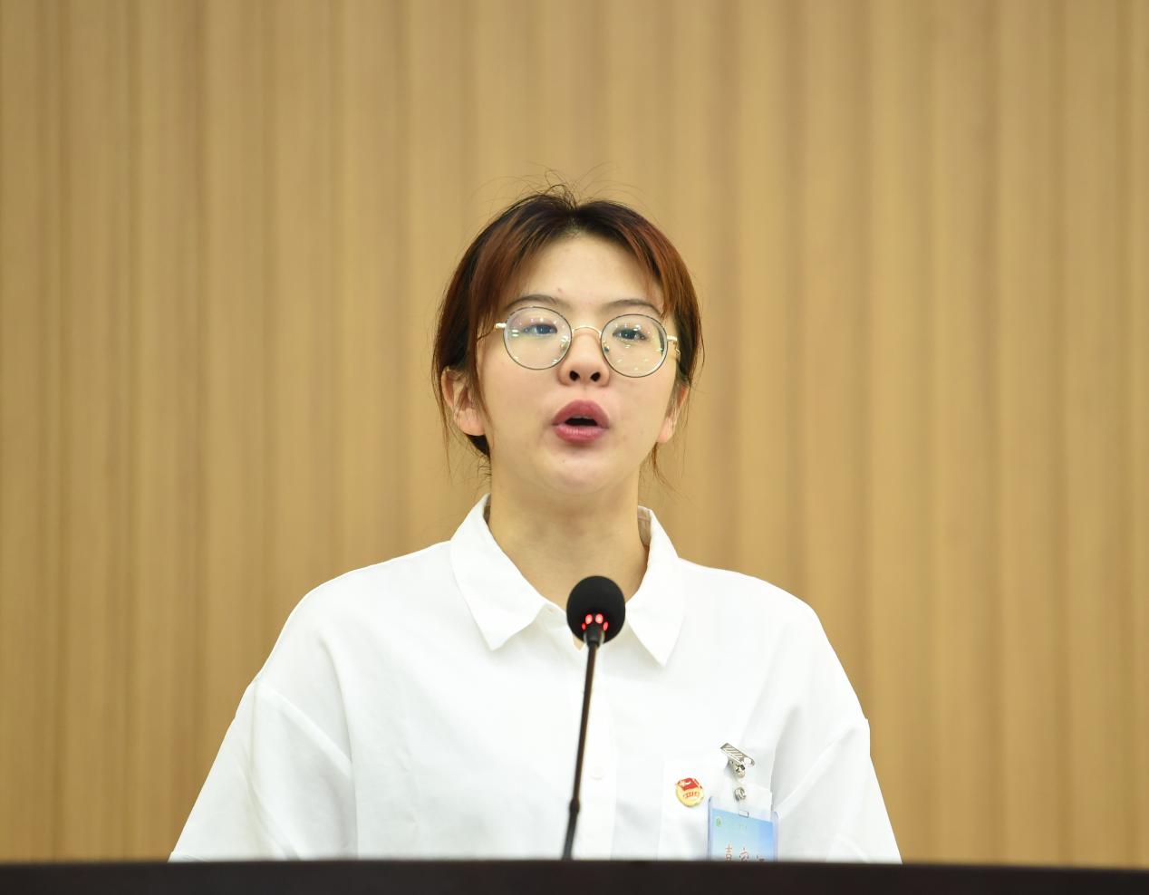 十大最新赌博正规网址学生会主席团代表申俊榆同学致辞